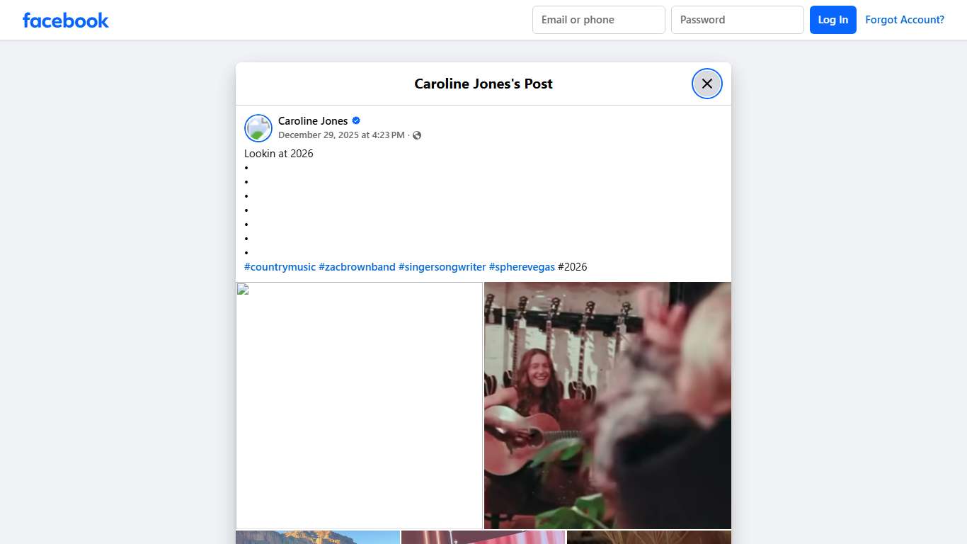 Caroline Jones - Lookin at 2026 • • • • • • •... Facebook